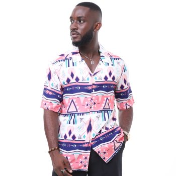 Aztech Print Tropical shirt
