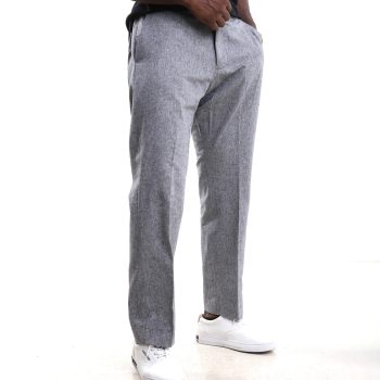 Static Noise Grey Linen Trousers