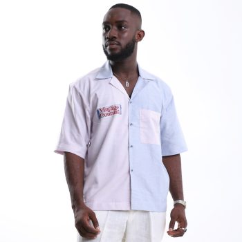 Classic Vintage Stripe and Plain Shirt
