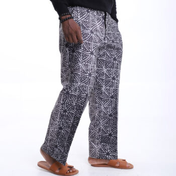 Spiral Harmony Adire Baggy Trousers - Grey