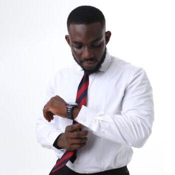 Classic Single Cuff White Button-Up Shirt