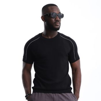 Classic Short-Sleeve Polo Shirt - Black