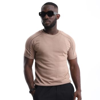 Classic Short-Sleeve Polo Shirt - Beige
